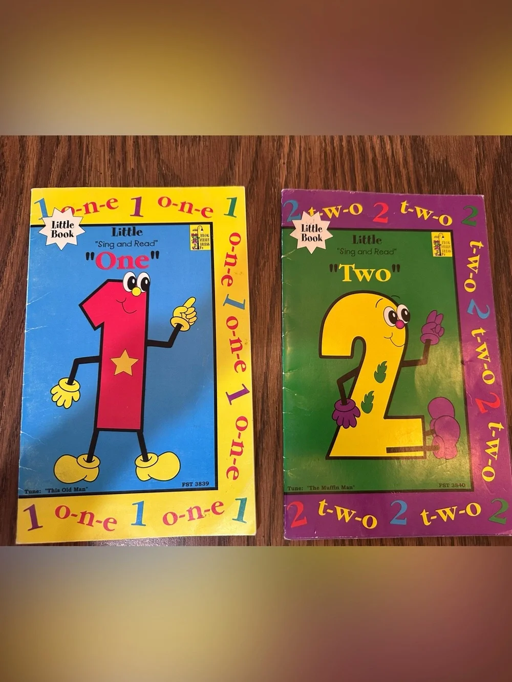 Vintage Frog Street Press Sing and Read Little Number books